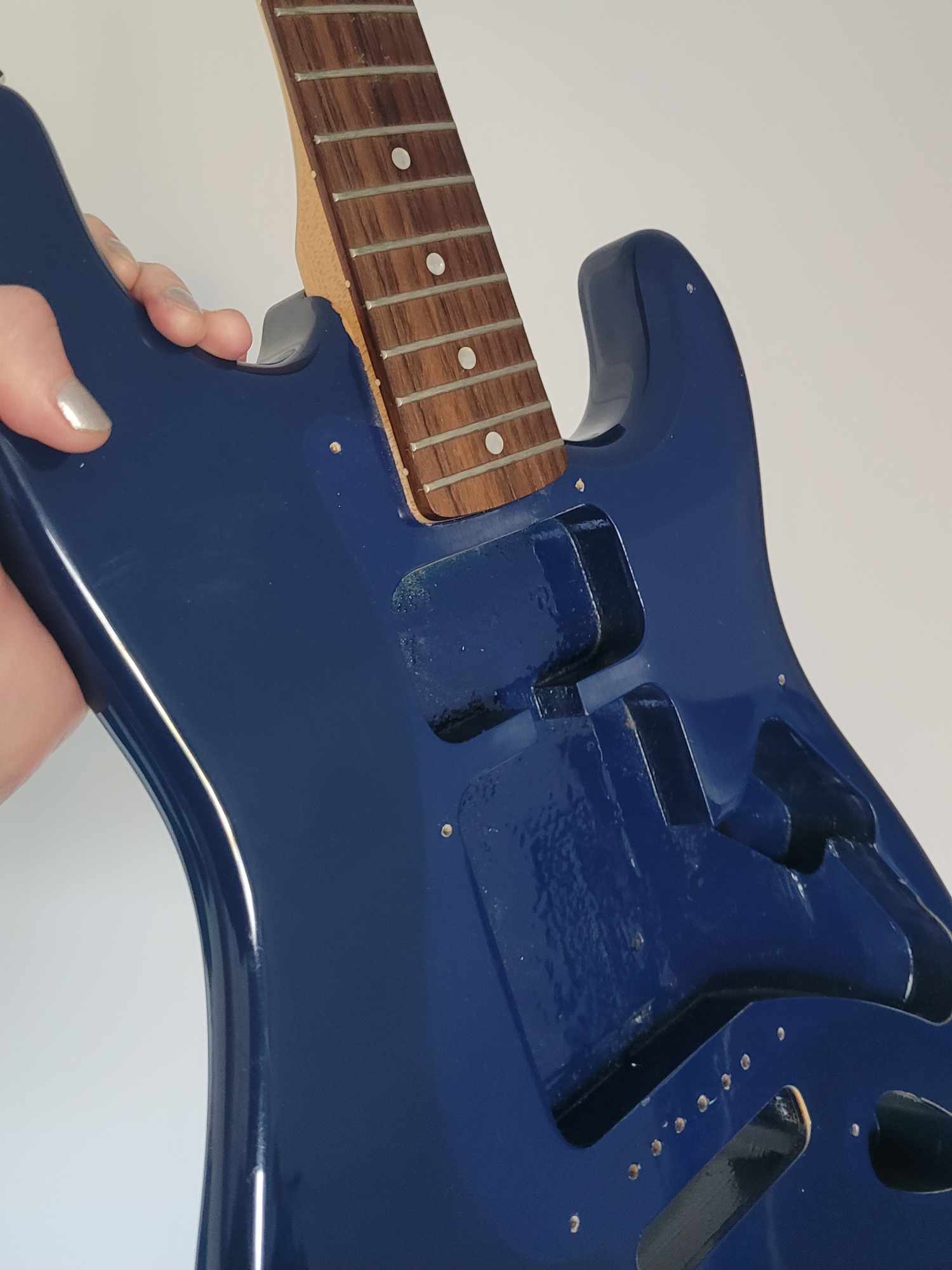 Lightweight Little '59 Strat: blue Fender Squier Stratocaster body